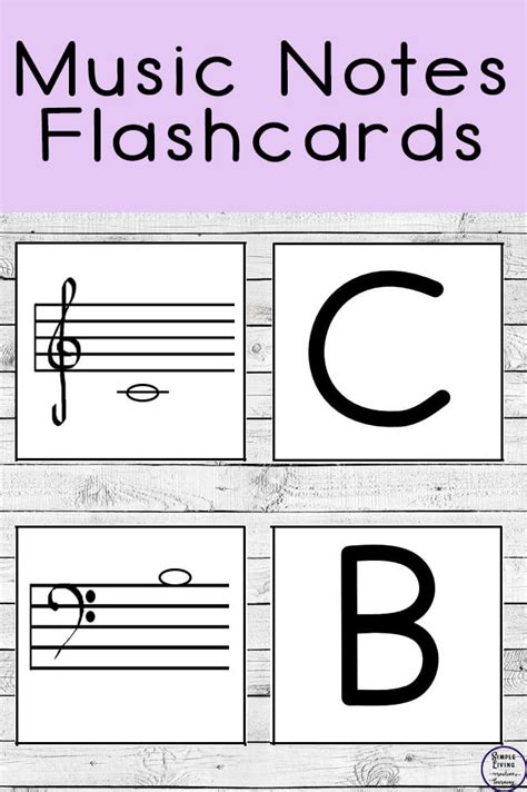 Music Note Flashcards Free Printable